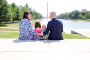 Family Photo Session at The Lincoln Memorial, Maisi Julian Photography
